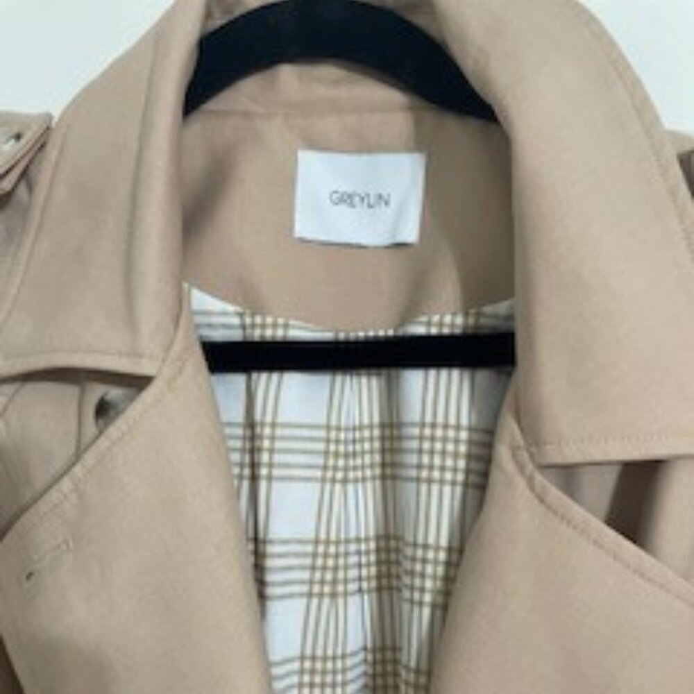 Greylin Nate Soft Twill Trench Coat